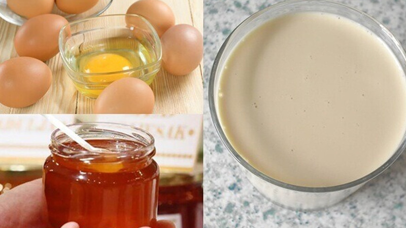 Trứng gà, mật ong, sữa đặc đều chứa nhiều chất dinh dưỡng